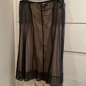 Vintage DKNY silk and spandex skirt